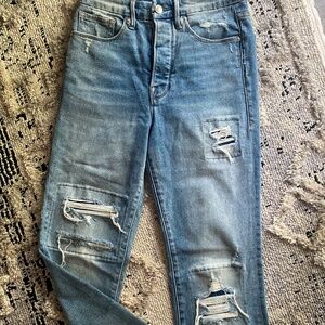 Good American Good Boy Jeans Hi Rise Button Fly | Size 4